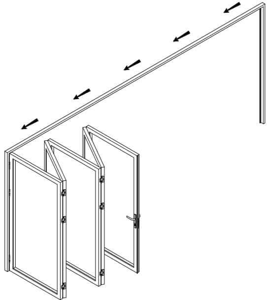 Stacking Folding Sliding Security Screen Door